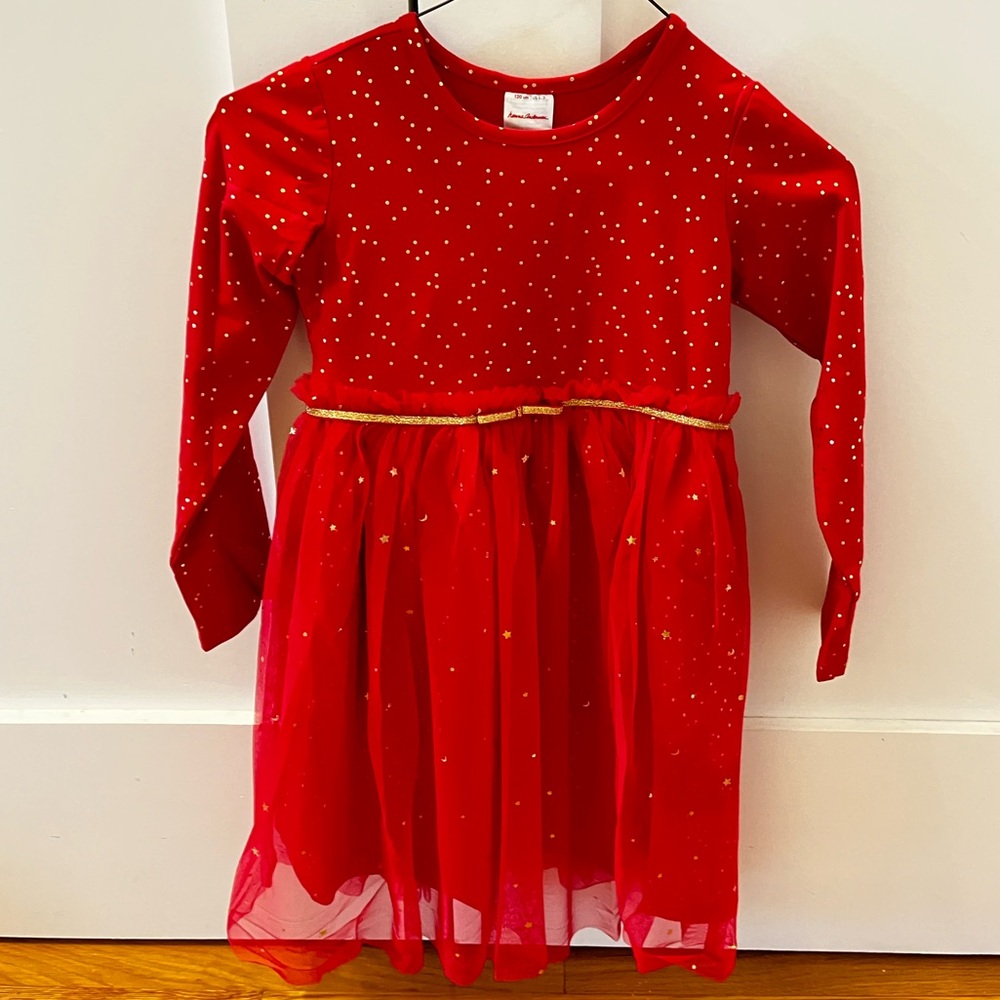 Hanna Andersson Red Starry Kids Dance Costume
